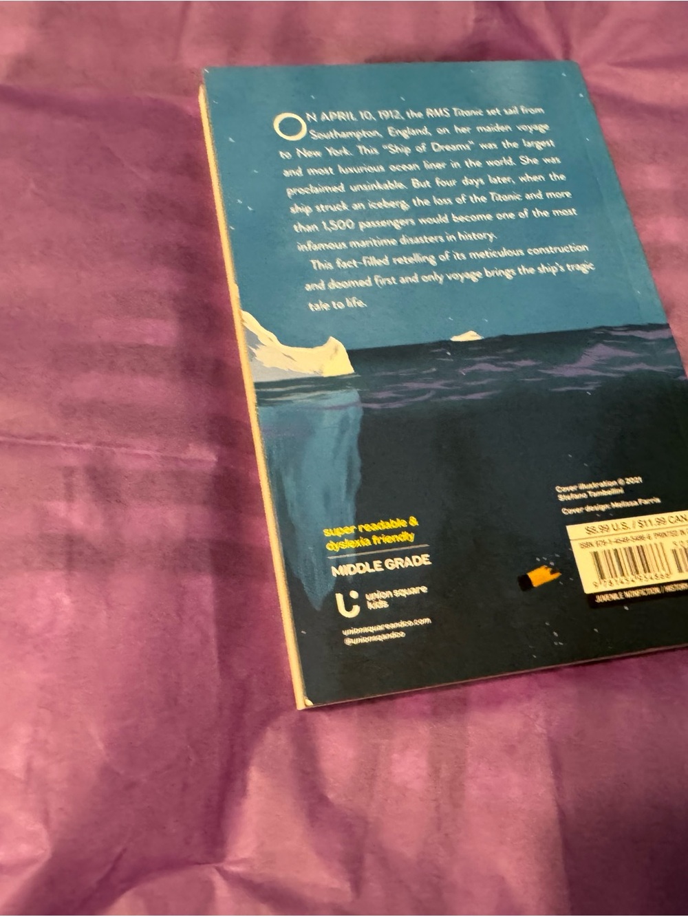 Titanic Middle Grade Nonfiction Book Union Square Kids Book - Picture 5 of 5